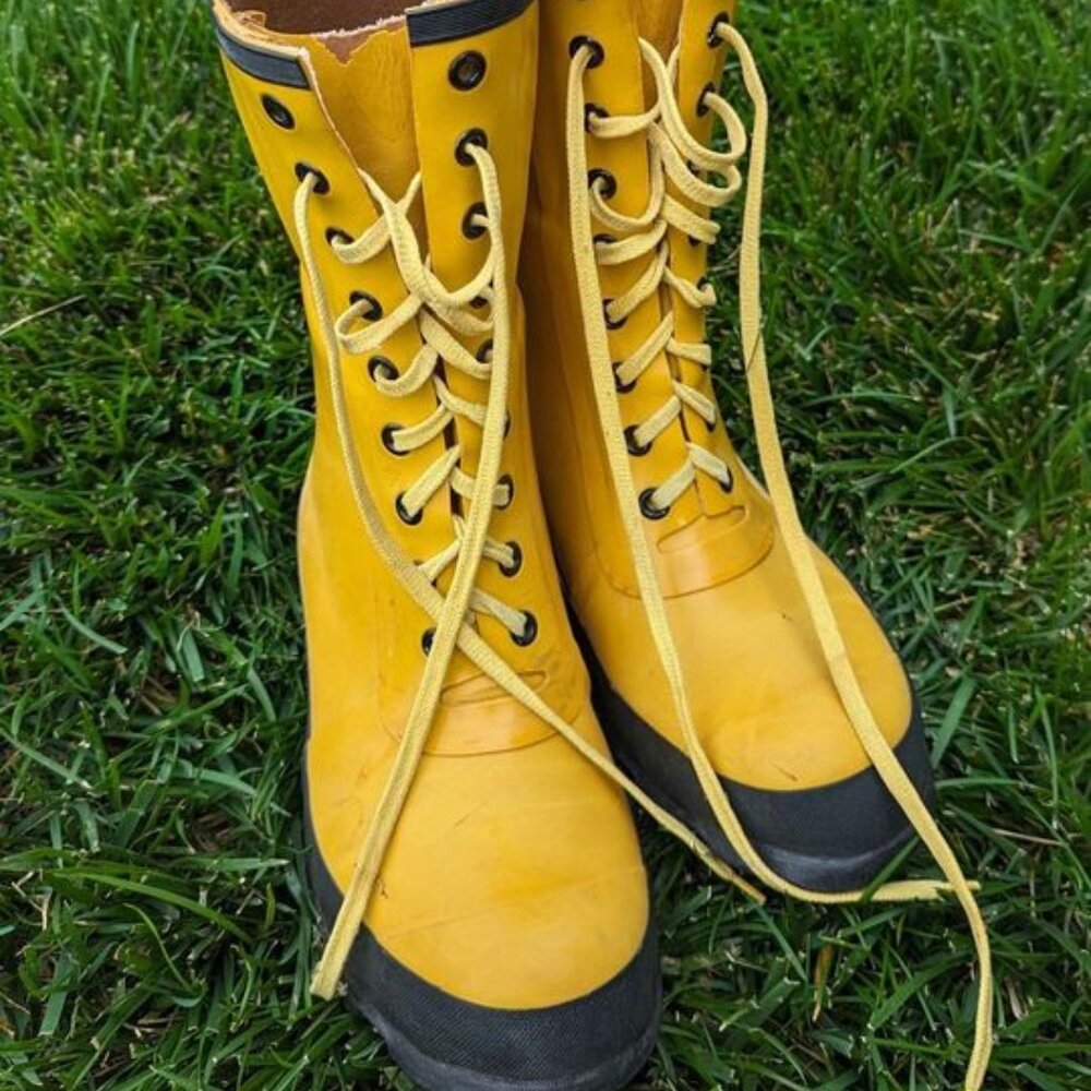 Goodyear by Weather Insulated Yellow Rain Boots (Size 9)